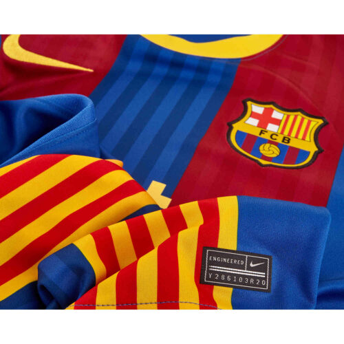 2020/21 Kids Nike Gerard Pique Barcelona El Clasico Jersey