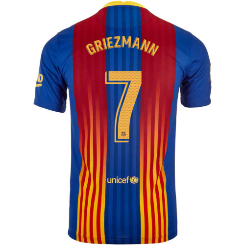 2020/21 Kids Nike Antoine Griezmann Barcelona El Clasico Jersey