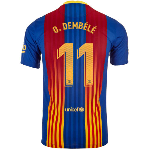 2020/21 Nike Ousmane Dembele Barcelona El Clasico Jersey