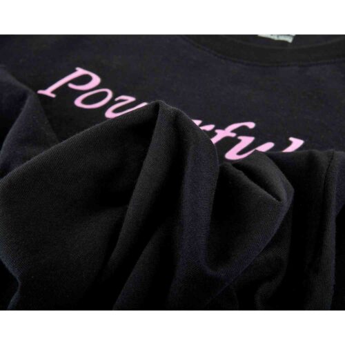 Girls Nike “Powerful” Scoop Tee – Black/Pink Foam