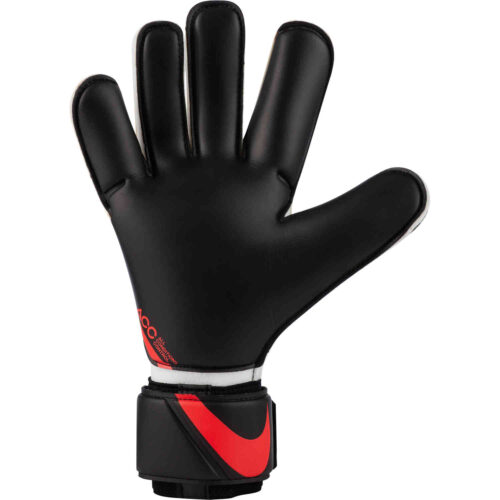 Nike Vapor Grip3 Goalkeeper Gloves – White & Black with Bright Crimson