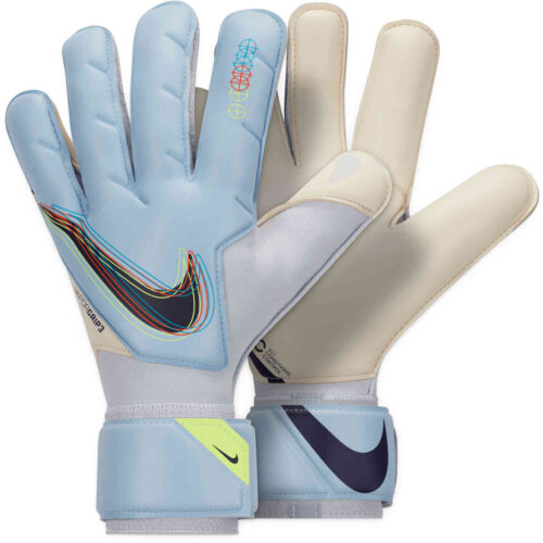 Nike Vapor Grip 3 Goalkeeper Gloves – Light Marine & White with Blackened Blue