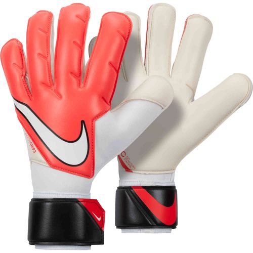 Nike Vapor Grip 3 Goalkeeper Gloves – Bright Crimson & Black with White