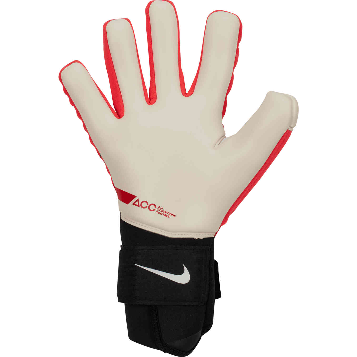 Nike Phantom Elite Goalkeeper Gloves – Bright Crimson & Black with Black