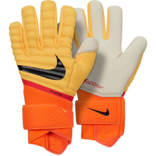 Nike Phantom Elite Goalkeeper Gloves – Laser Orange & Total Orange with Black