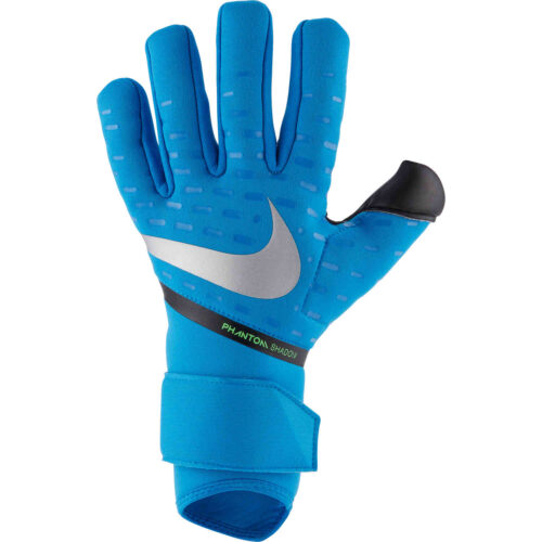 Nike Phantom Shadow Goalkeeper Gloves – Photo Blue & Black with Silver