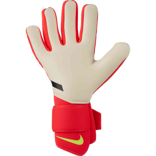 Nike Phantom Shadow Goalkeeper Gloves – Bright Crimson & White with Volt