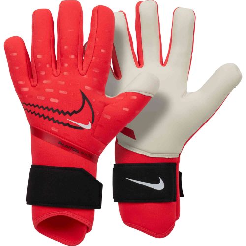Nike Phantom Shadow Goalkeeper Gloves – Bright Crimson & Black with Black