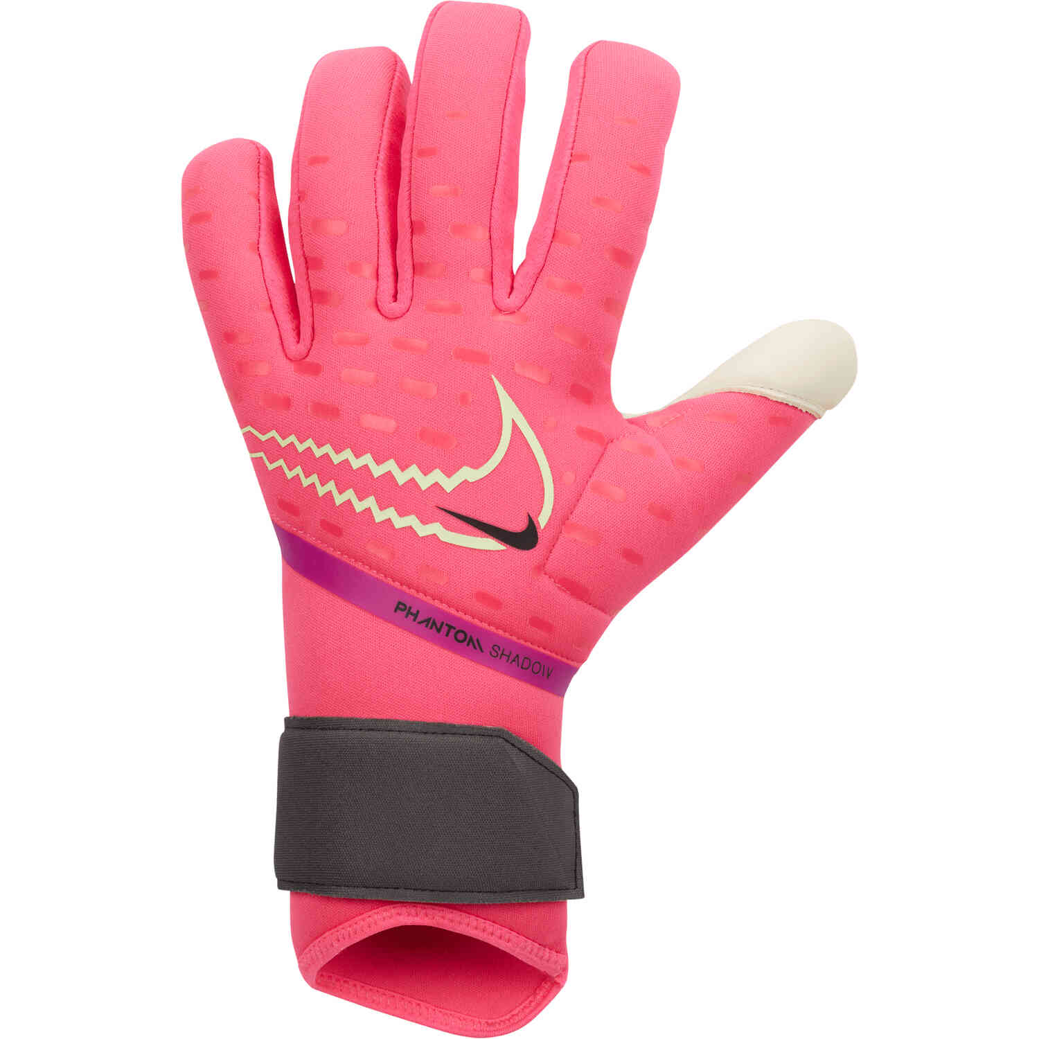 Nike Phantom Shadow Goalkeeper Gloves – Hyper Pink & Iron Grey with Barely Volt
