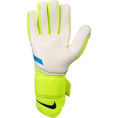 Nike Phantom Shadow Goalkeeper Gloves – Volt & White with Blackened Blue