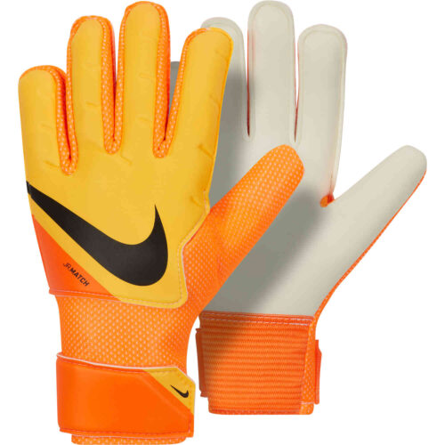 Kids Nike Match Goalkeeper Gloves – Laser Orange & Total Orange with Black
