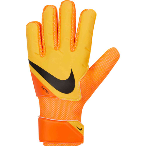 Kids Nike Match Goalkeeper Gloves – Laser Orange & Total Orange with Black