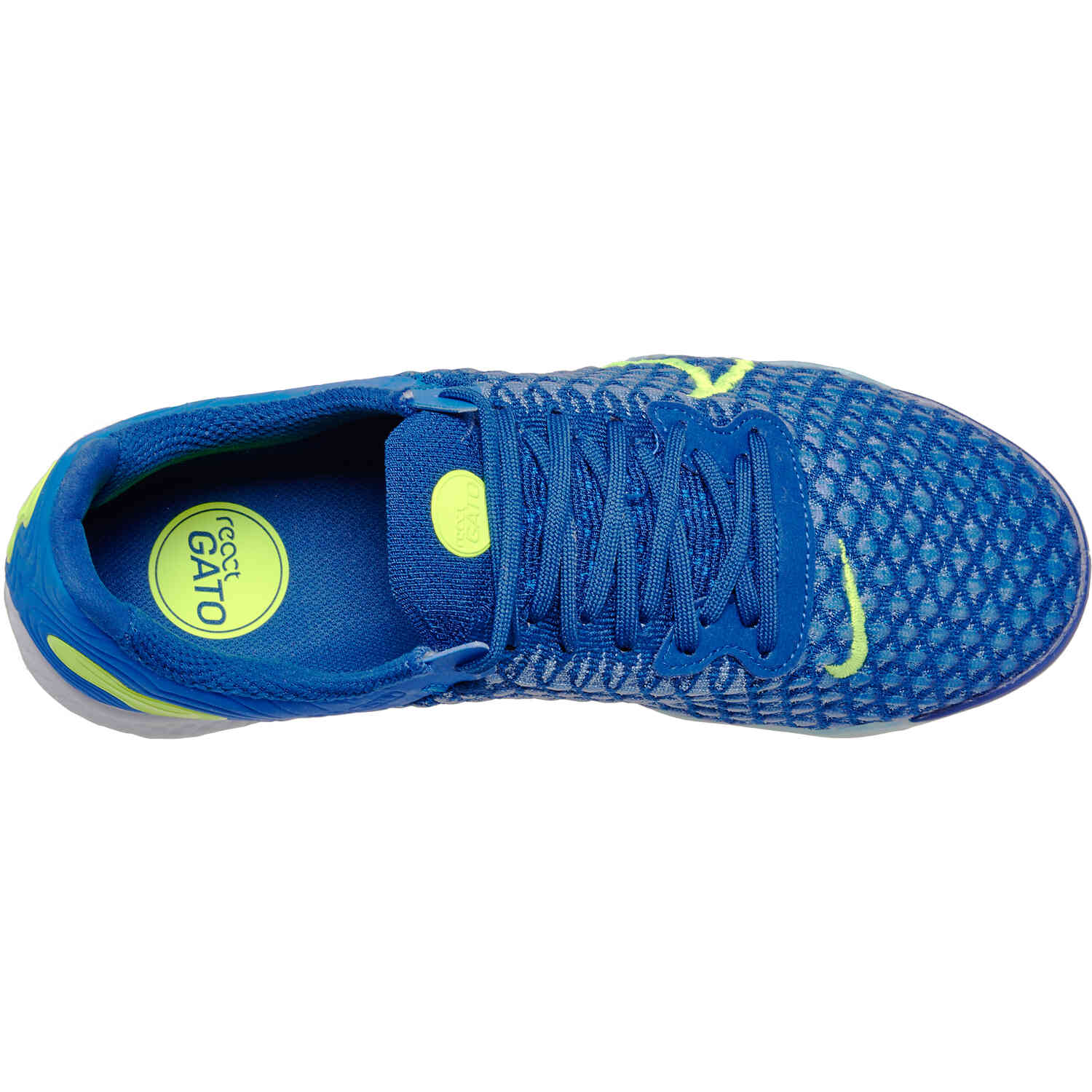 Nike React Gato IC Racer Blue Volt with Deep Royal Blue with