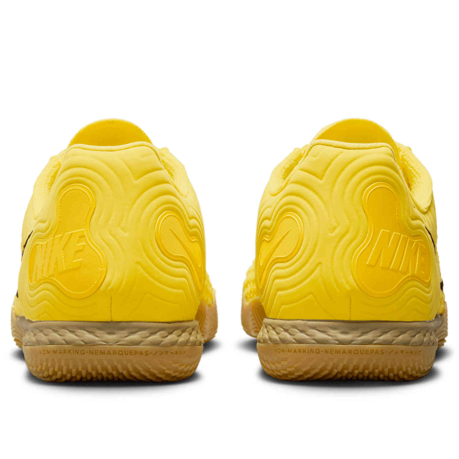 Nike React Gato IC Indoor/Court - Opti Yellow & Black with Gum Light Brown  - SoccerPro