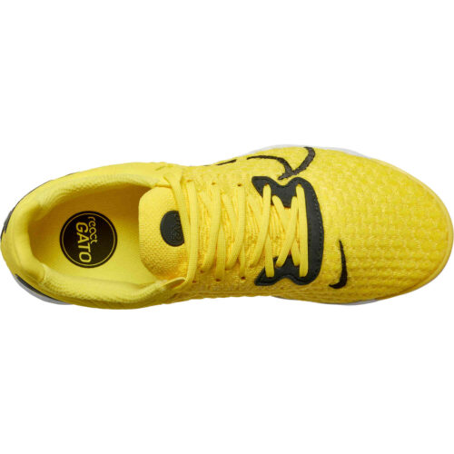 Nike React Gato IC – Opti Yellow & Dark Smoke Grey with White with Opti Yellow with Bright Crimson