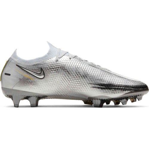 Nike Phantom GT Elite FG – Pure Platinum & Metallic Silver with Black