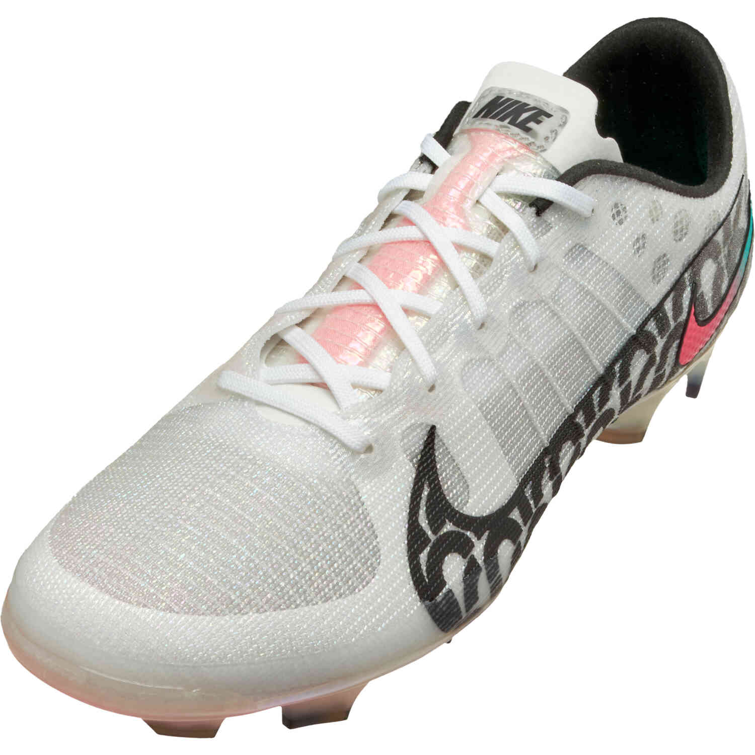 Nike Mercurial Air Zoom Ultra SE FG - White & Crimson with Hyper Violet - SoccerPro