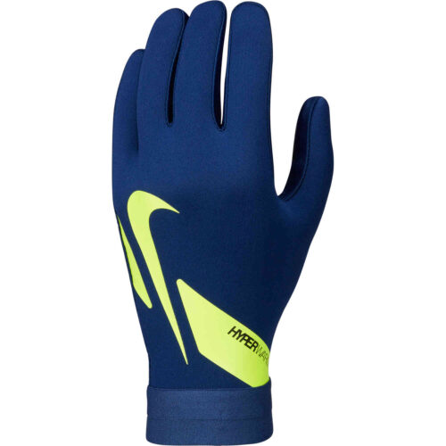Nike Hyperwarm Academy Fieldplayer Gloves – Blue Void/Volt