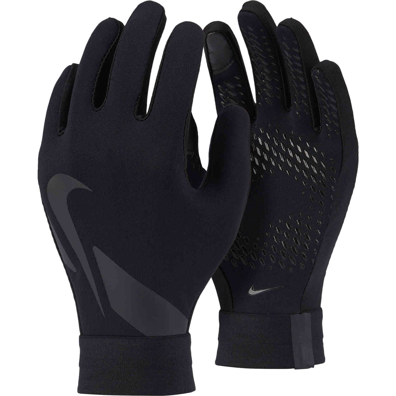 Dreigend delicaat Astrolabium Kids Nike Hyperwarm Academy Fieldplayer Gloves - Black/Black - SoccerPro