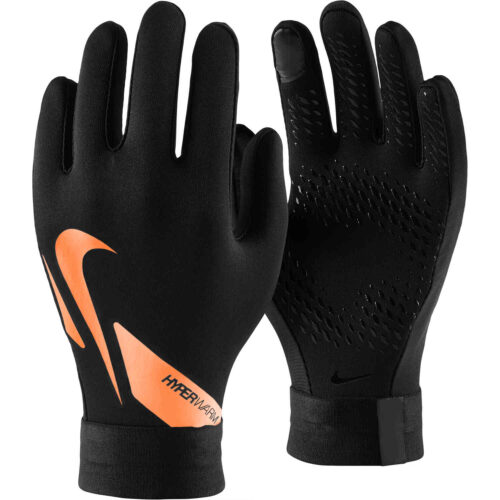 Kids Nike Hyperwarm Academy Fieldplayer Gloves – Black/Total Orange