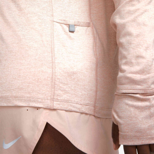 Womens Nike Element 1/2 zip Training Top – Pink Oxford/Reflective Silv