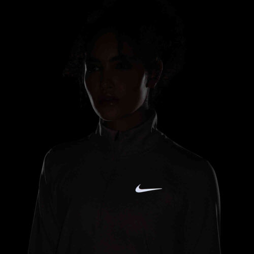 Womens Nike Element 1/2 zip Training Top – Pink Oxford/Reflective Silv