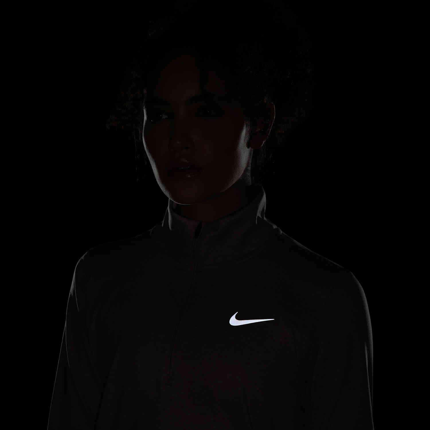 Womens Nike Element 1/2 zip Training Top - Pink Oxford/Reflective Silv ...