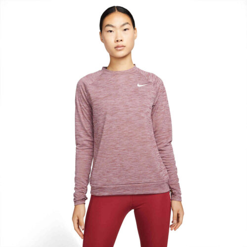 Womens Nike Pacer Crew – Pomegranate/Htr/Reflective Silv