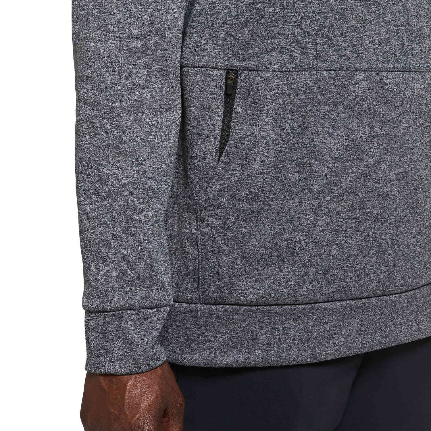 Nike Therma Hoodie - Charcoal Heather/Black - SoccerPro