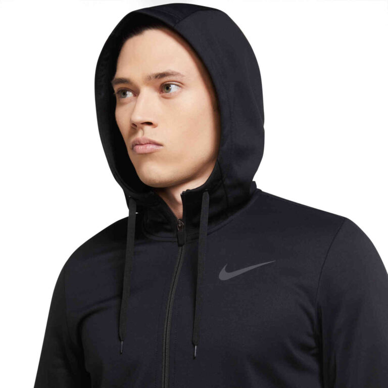 Nike Therma Full-zip Hoodie - Black/Dark Grey - SoccerPro
