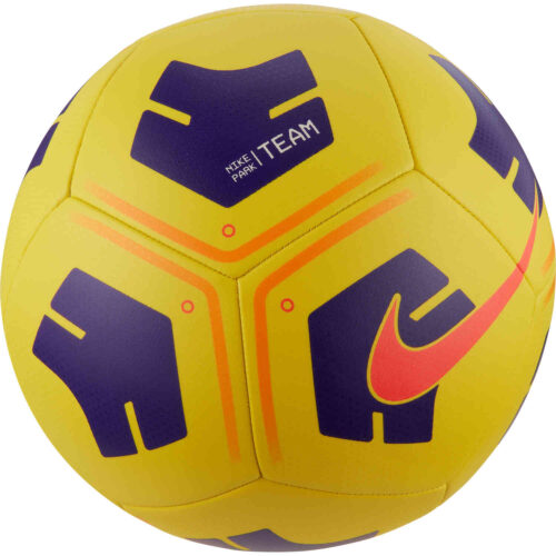 Nike Park Soccer Ball – Yellow & Violet with Bright Crimson