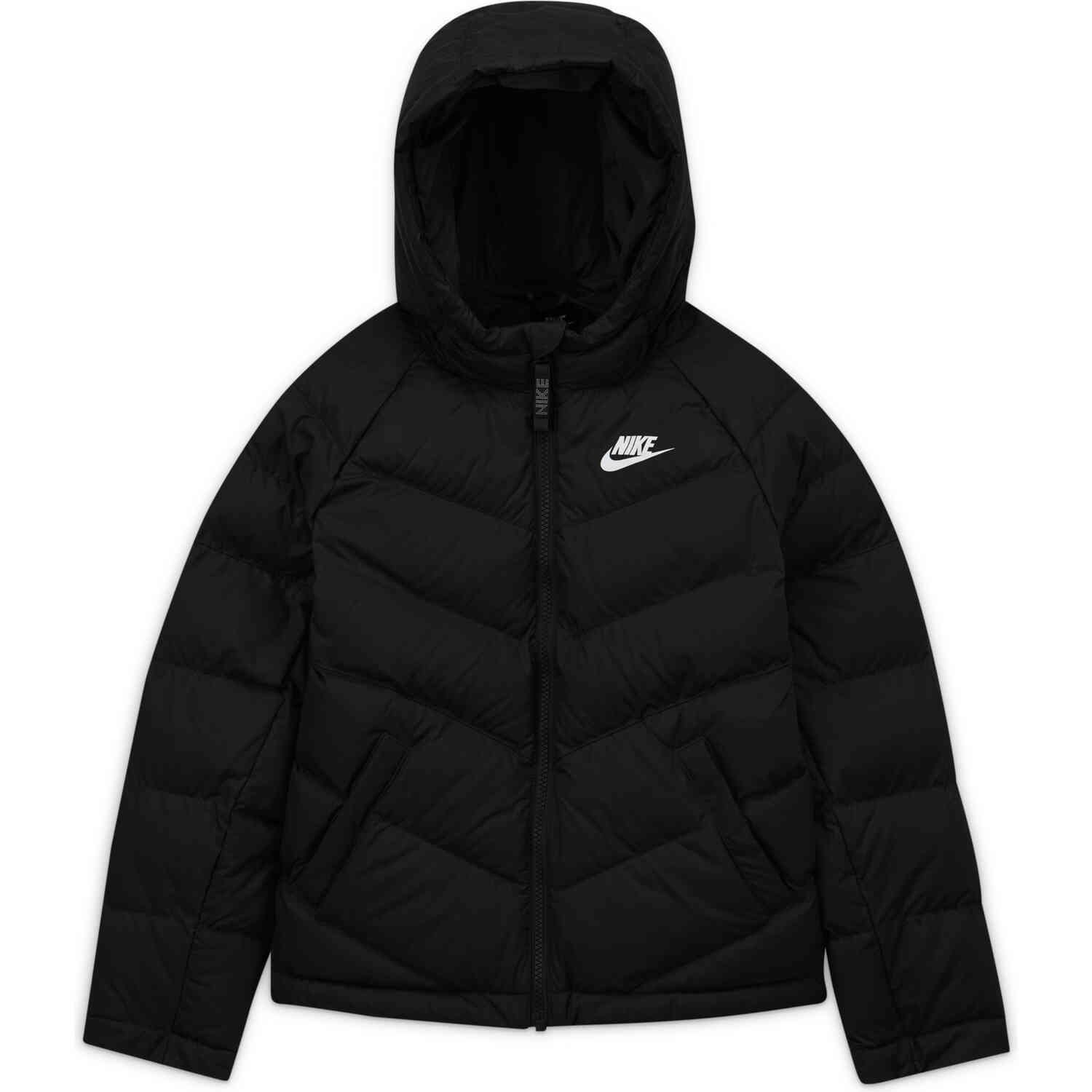 Kids Nike Sportswear Synthetic Fill Jacket - Black/Black/Black/White ...