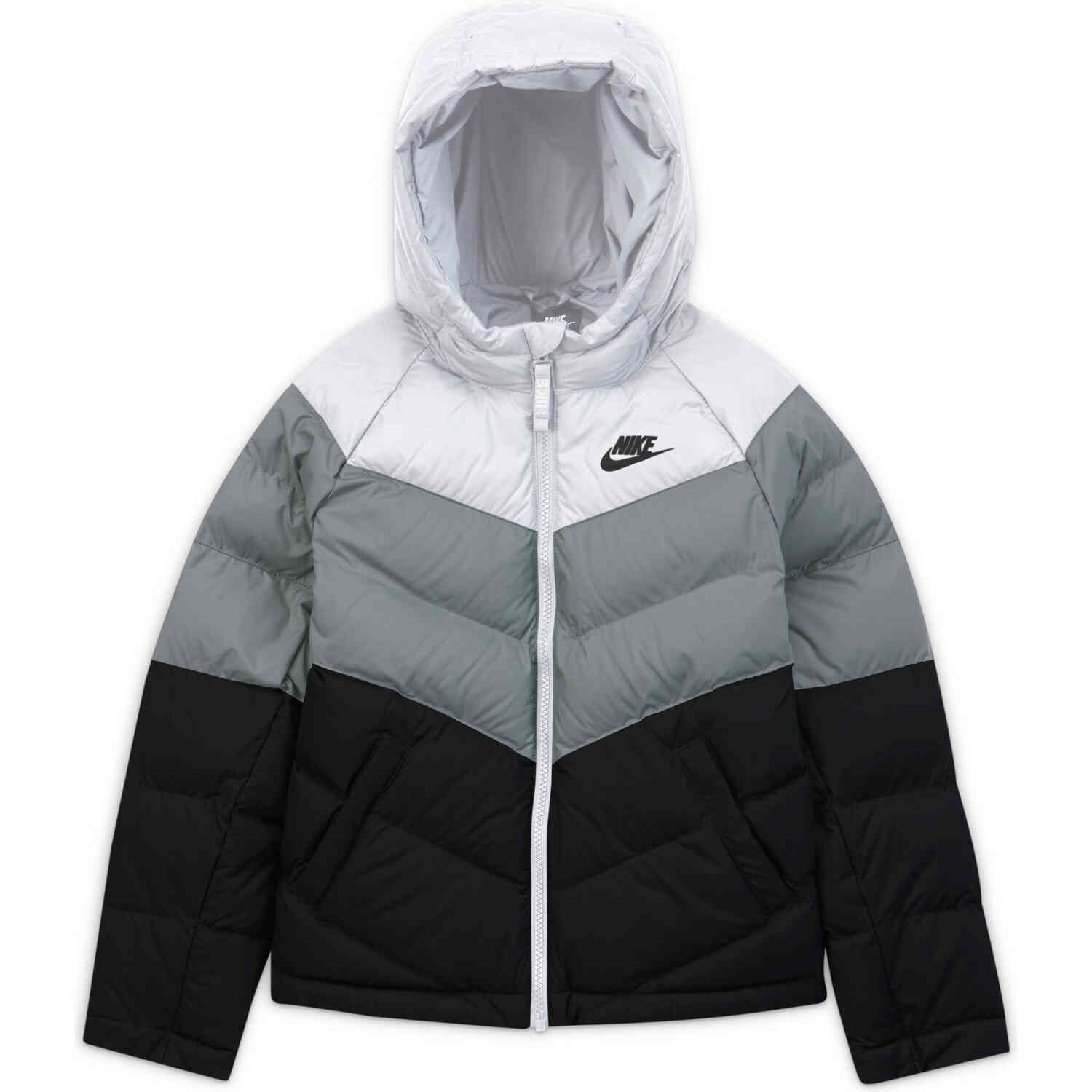 Kids Nike Sportswear Synthetic Fill Jacket - White/Smoke Grey/Black ...