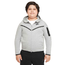 Nike tech fleece hoodie grey junior cheap