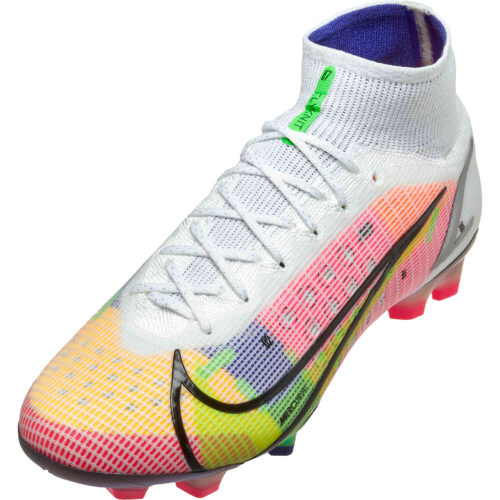 Nike Mercurial Superfly Dragonfly 8 Elite FG – White & Metallic Silver