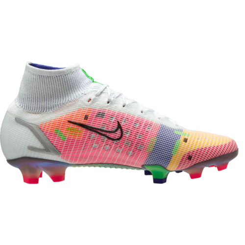 Nike Mercurial Superfly Dragonfly 8 Elite FG – White & Metallic Silver