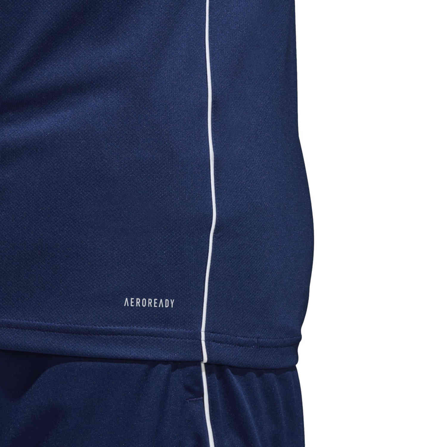 adidas Core 18 Training Jersey Dark Blue White SoccerPro