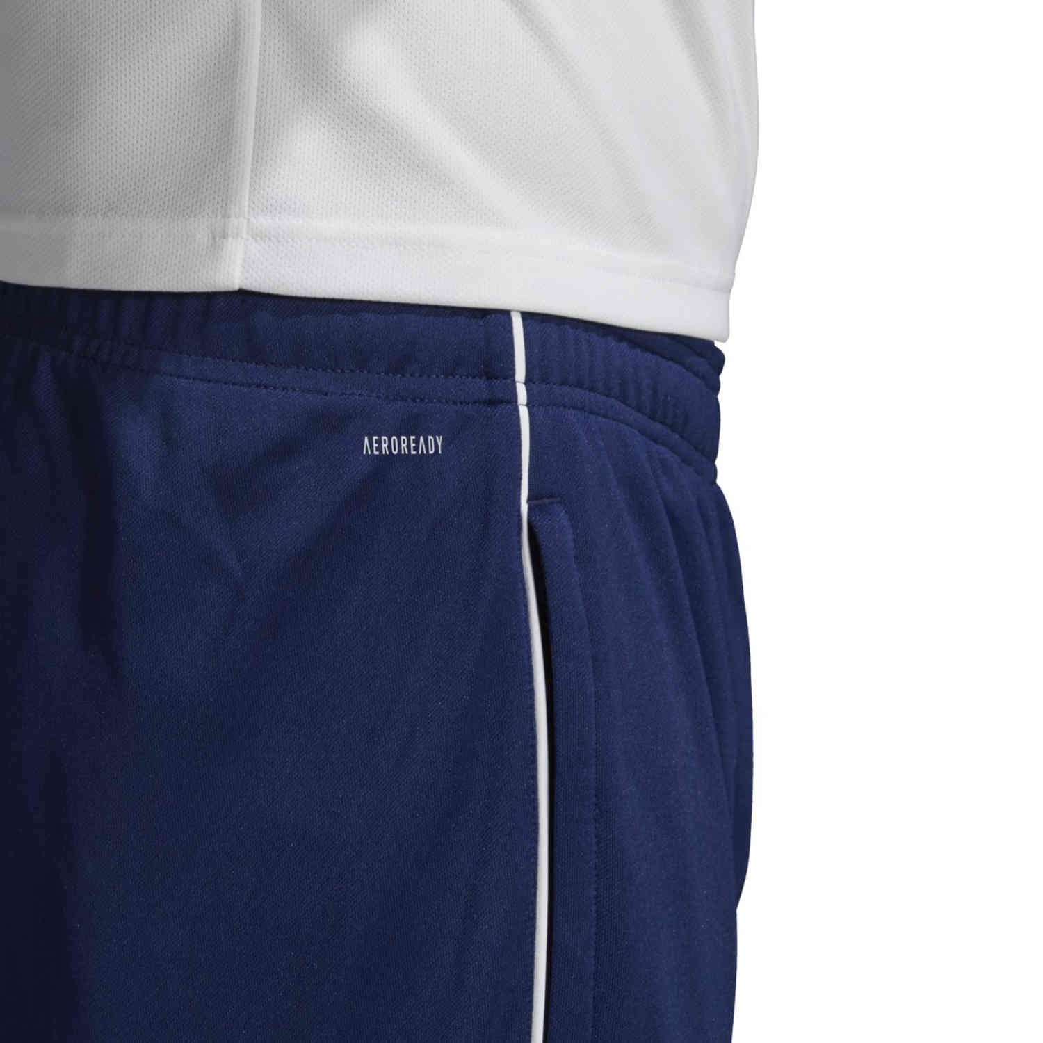 Incomparable Específicamente habla adidas Core 18 Training Pants - Dark Blue/White - SoccerPro