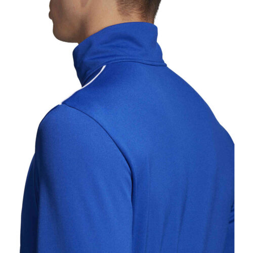 adidas Core 18 1/4 zip Training Top – Bold Blue/White