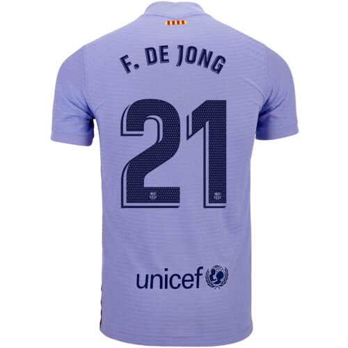 2021/22 Nike Frenkie De Jong Barcelona Away Match Jersey