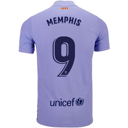 2021/22 Nike Memphis Depay Barcelona Away Match Jersey