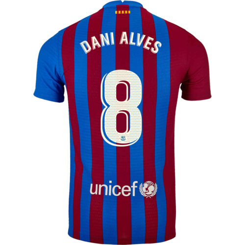 2021/22 Nike Dani Alves Barcelona Home Match Jersey