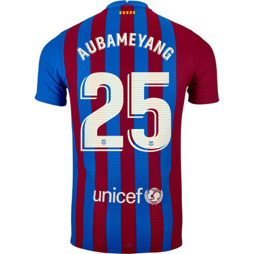2021/22 Nike Pierre-Emerick Aubameyang Barcelona Home Match Jersey