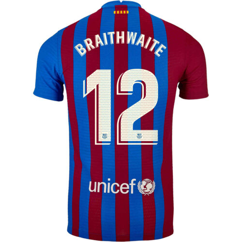 2021/22 Nike Martin Braithwaite Barcelona Home Match Jersey