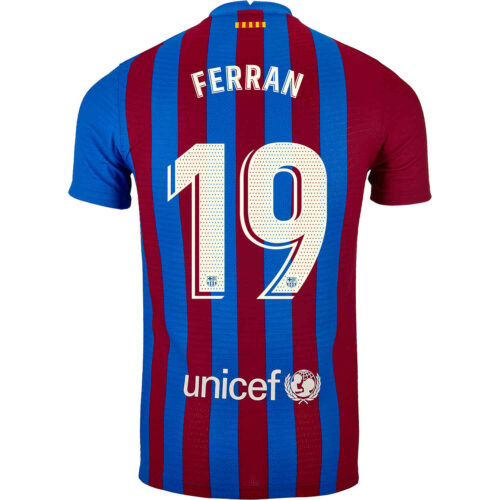 2021/22 Nike Ferran Torres Barcelona Home Match Jersey