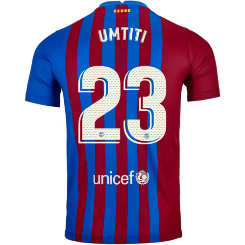 2021/22 Nike Samuel Umtiti Barcelona Home Jersey