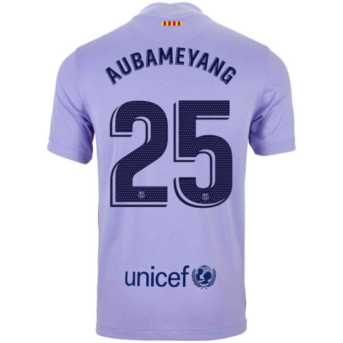 2021/22 Kids Nike Pierre-Emerick Aubameyang Barcelona Away Jersey