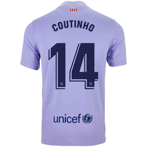 2021/22 Kids Nike Philippe Coutinho Barcelona Away Jersey