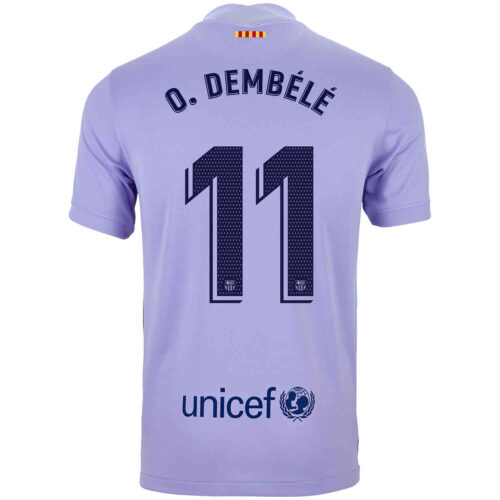 2021/22 Kids Nike Ousmane Dembele Barcelona Away Jersey