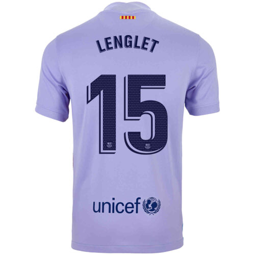 2021/22 Kids Nike Clement Lenglet Barcelona Away Jersey
